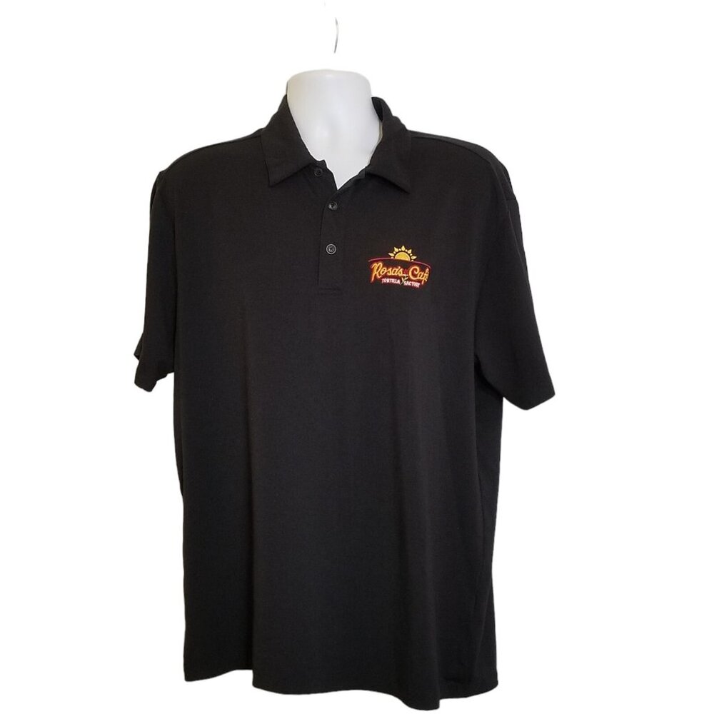 ROSAS CAFE Tortilla Factory Graphic Polo Shirt Short-Sleeve Unisex L